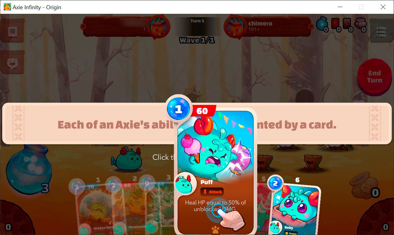 axie infinity origin cards