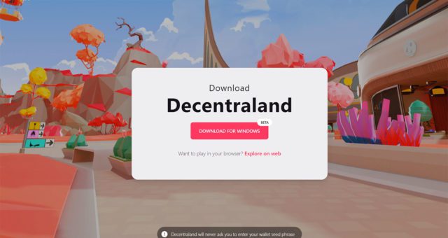 decentraland beta app